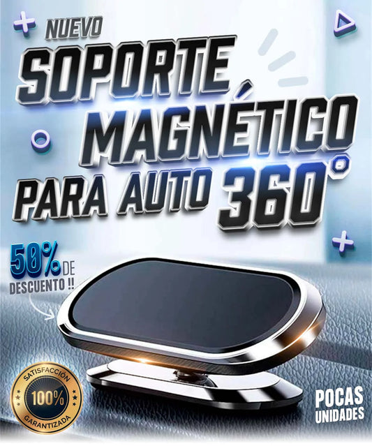 (x1)  SOPORTE MAGNÉTICO PARA AUTO 360° - $24,99