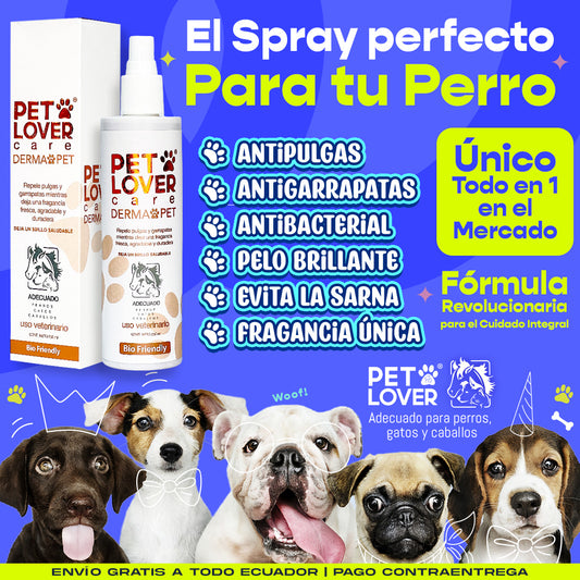 (x1) Spray Todo en Uno para Mascotas Derma Pet ® - $29,99